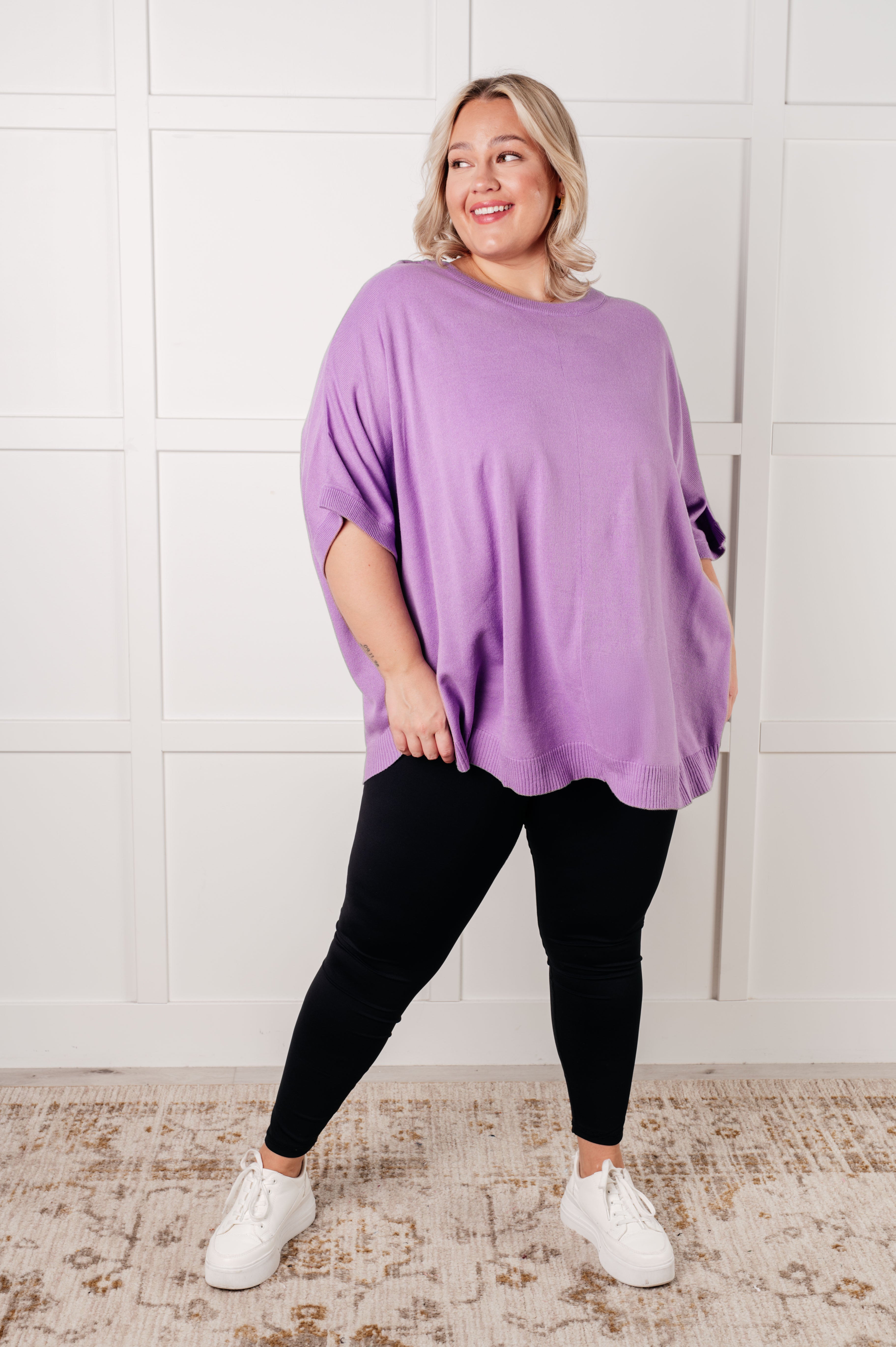 Lilac Whisper Dolman Sleeve Top-Tops-Stay Foxy Boutique, Florissant, Missouri