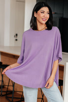 Lilac Whisper Dolman Sleeve Top-Tops-Stay Foxy Boutique, Florissant, Missouri