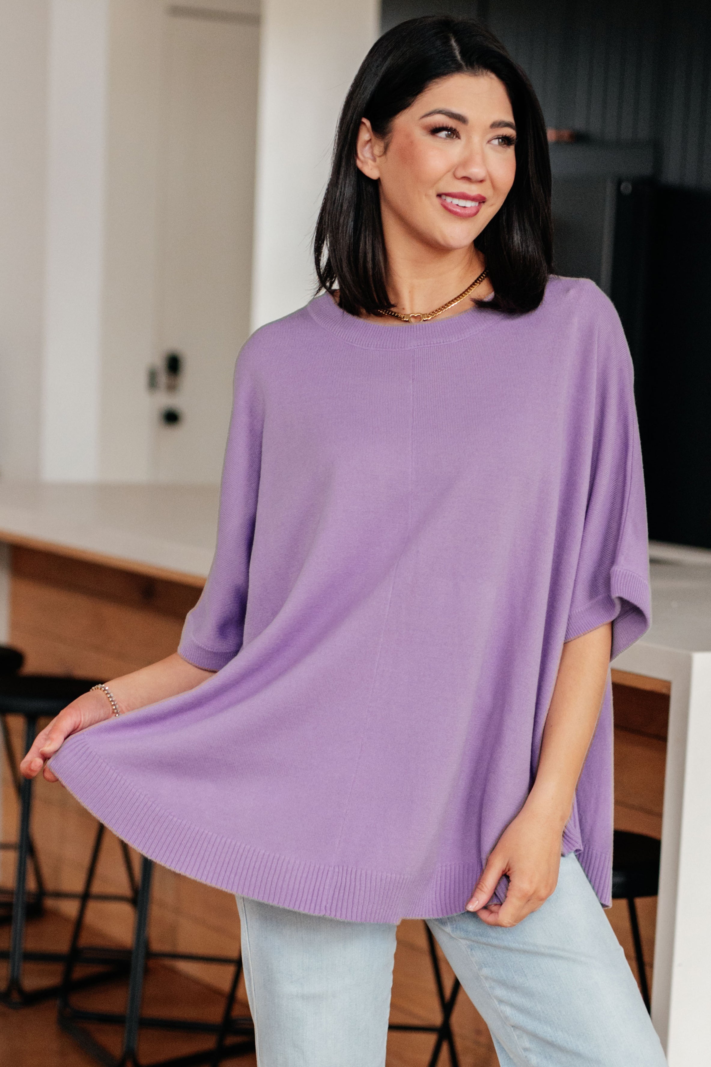 Lilac Whisper Dolman Sleeve Top-Tops-Stay Foxy Boutique, Florissant, Missouri