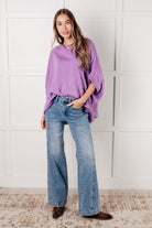 Lilac Whisper Dolman Sleeve Top-Tops-Stay Foxy Boutique, Florissant, Missouri