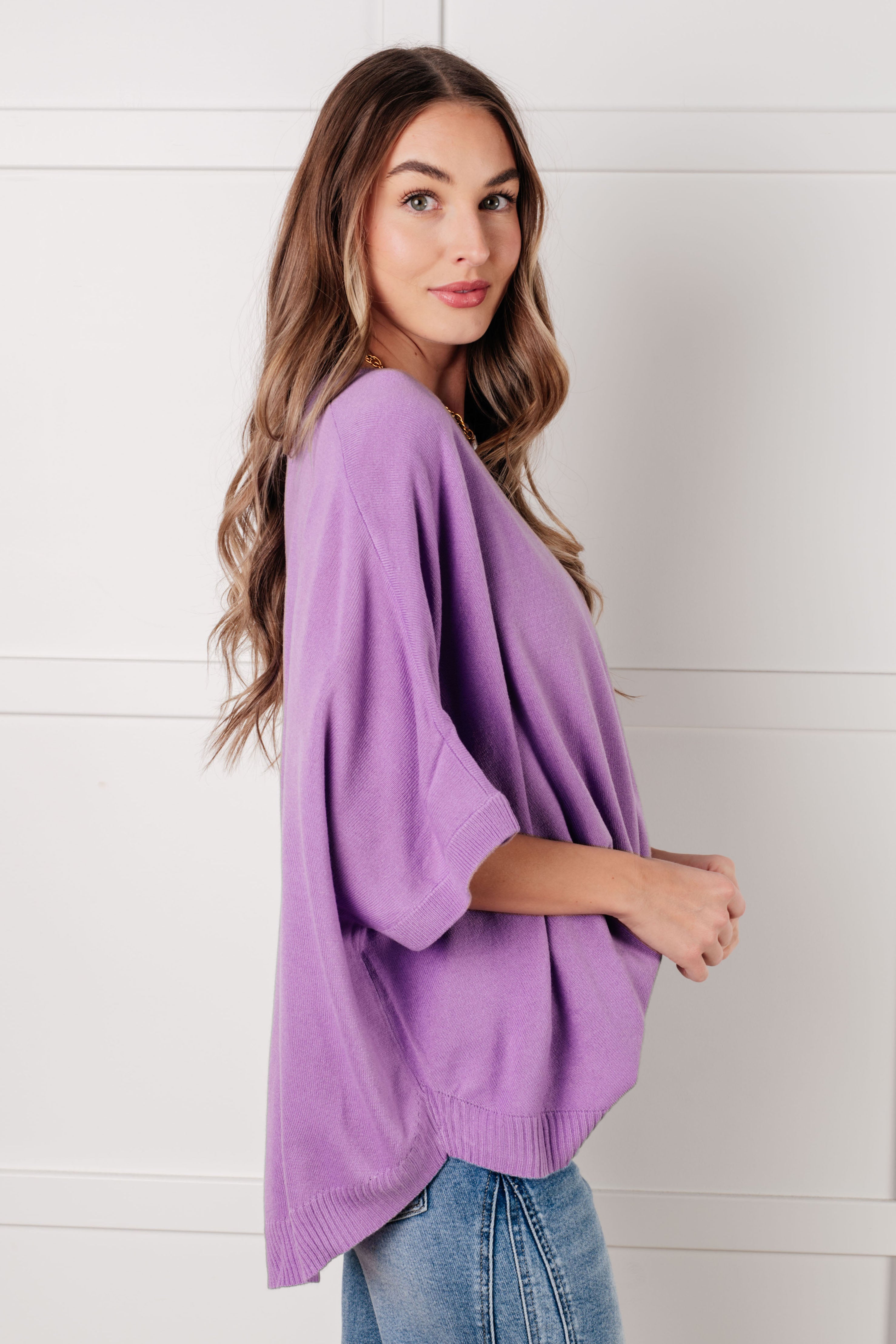 Lilac Whisper Dolman Sleeve Top-Tops-Stay Foxy Boutique, Florissant, Missouri