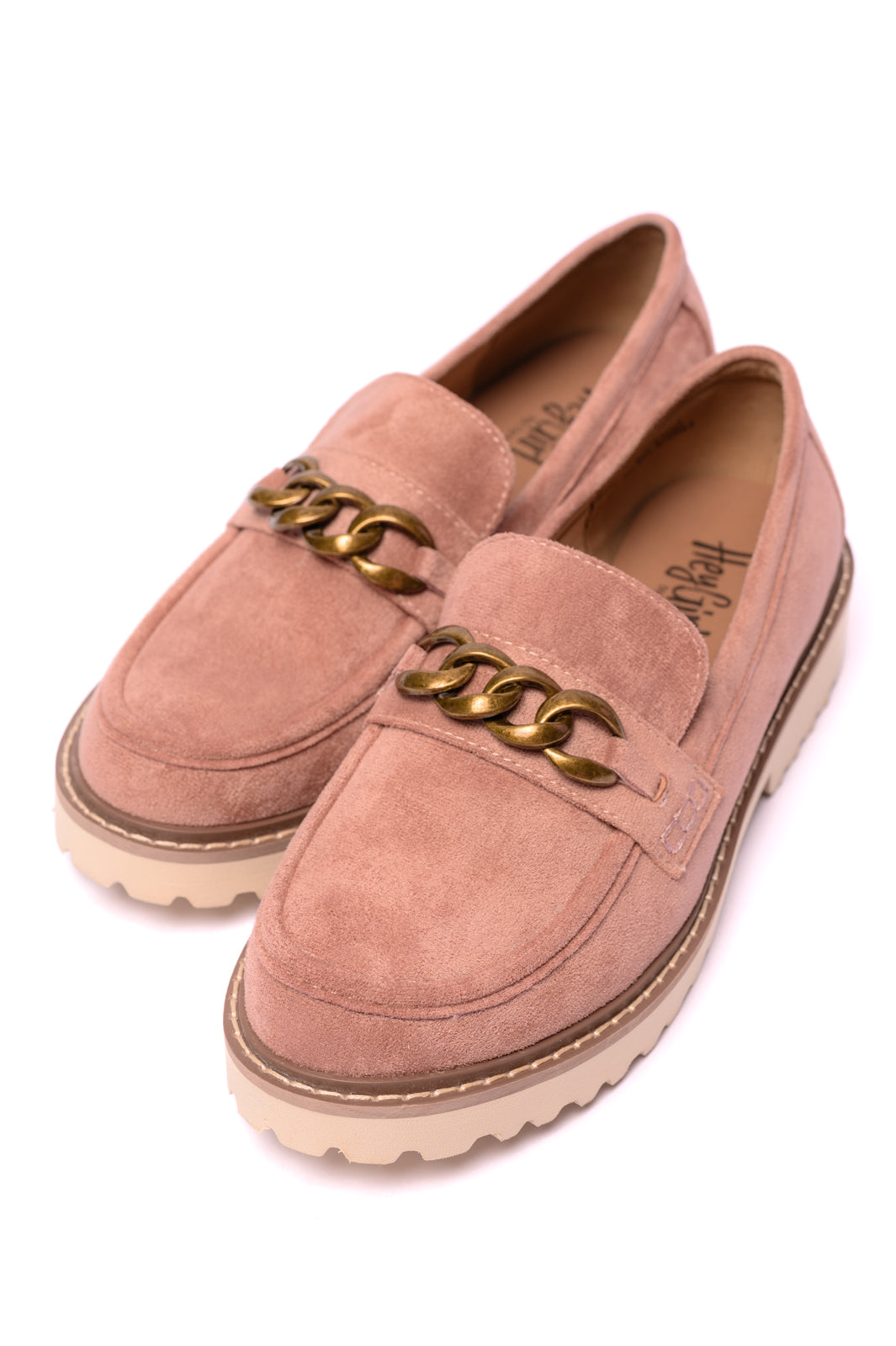 Literally Loafers in Blush Faux Suede-Womens-Stay Foxy Boutique, Florissant, Missouri