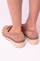 Literally Loafers in Blush Faux Suede-Womens-Stay Foxy Boutique, Florissant, Missouri