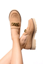 Literally Loafers in Camel Faux Suede-Shoes-Stay Foxy Boutique, Florissant, Missouri