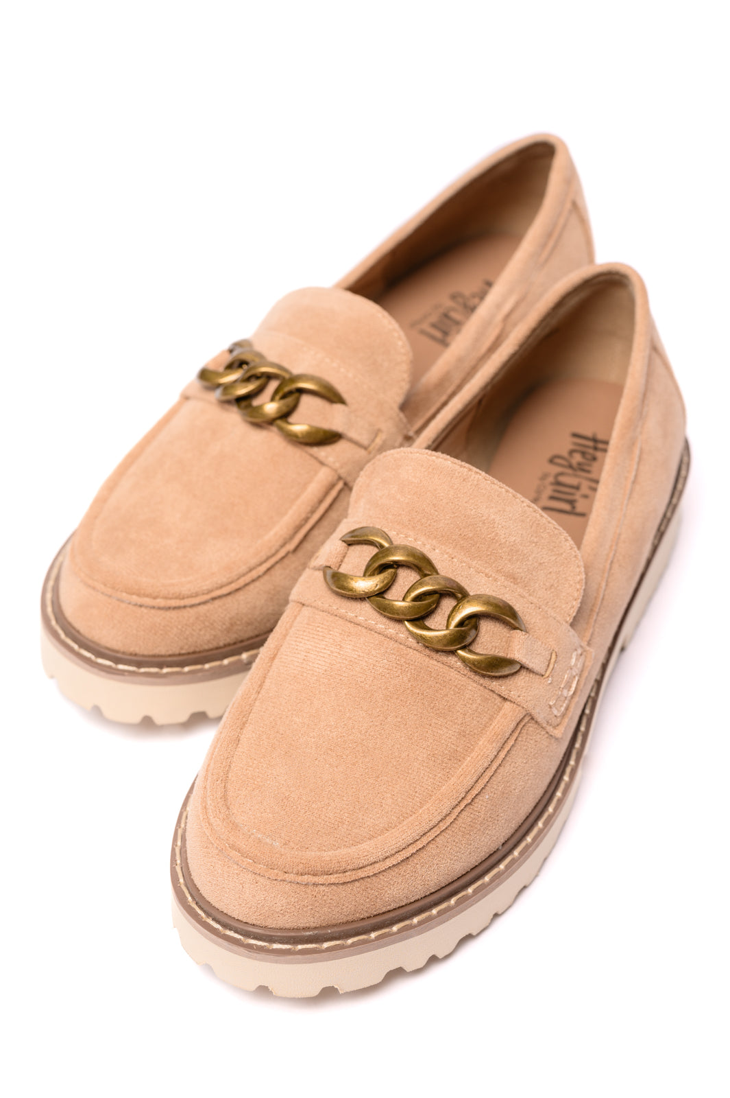 Literally Loafers in Camel Faux Suede-Shoes-Stay Foxy Boutique, Florissant, Missouri