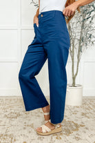 Little Strolls Straight Leg Trousers in Royal Blue-Womens-Stay Foxy Boutique, Florissant, Missouri