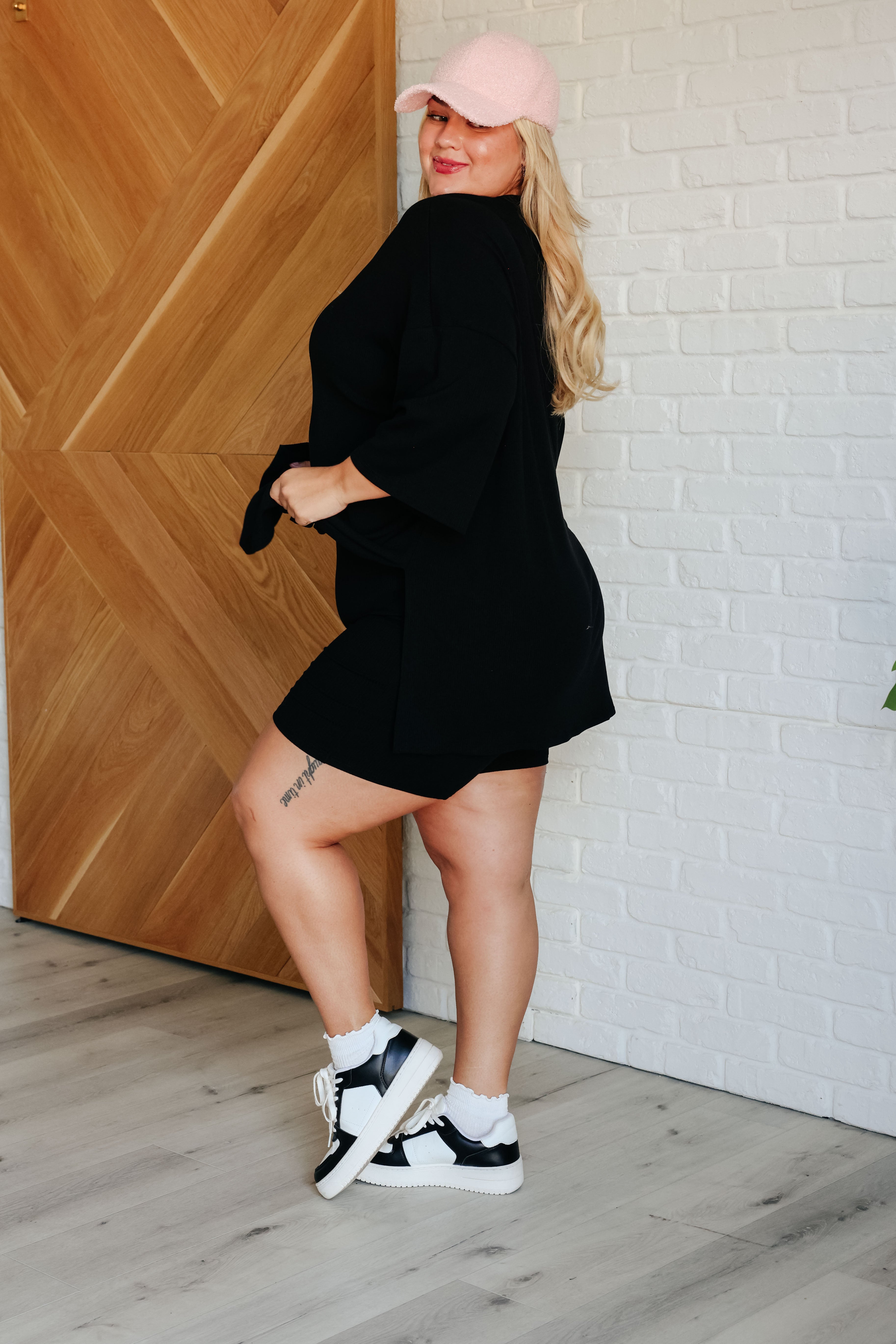 Live and Play Luxe Biker Set in Black-Athleisure-Stay Foxy Boutique, Florissant, Missouri