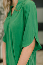 Lizzy Breeze Top in Kelly Green-Womens-Stay Foxy Boutique, Florissant, Missouri