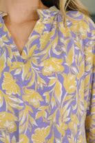 Lizzy Breeze Top in Purple and Yellow Floral-Womens-Stay Foxy Boutique, Florissant, Missouri