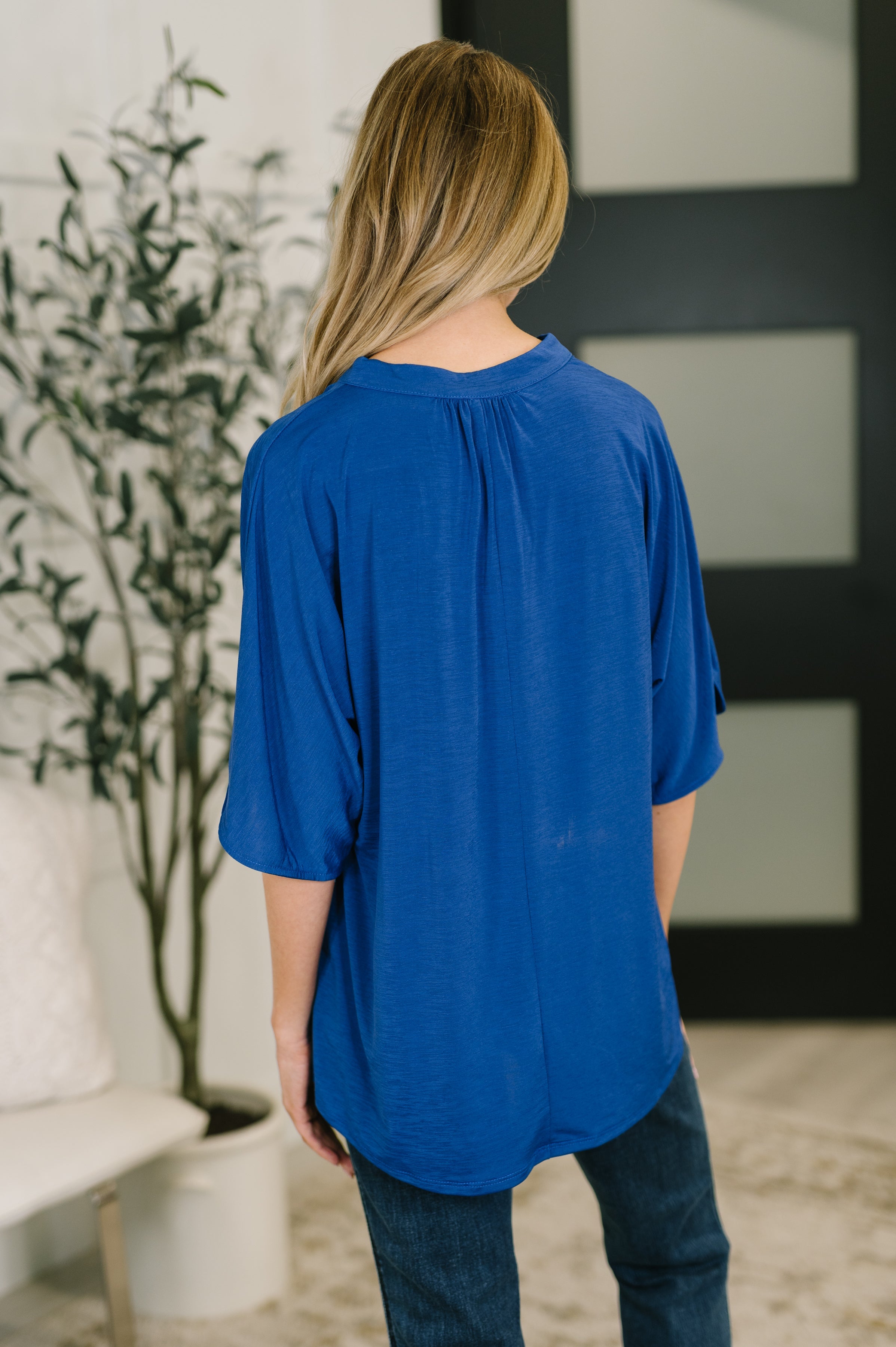 Lizzy Breeze Top in Royal Blue-Womens-Stay Foxy Boutique, Florissant, Missouri