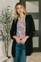 Lizzy Cardigan in Black-Womens-Stay Foxy Boutique, Florissant, Missouri