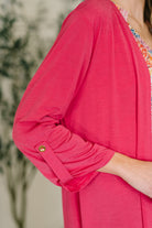 Lizzy Cardigan in Fuchsia-Womens-Stay Foxy Boutique, Florissant, Missouri
