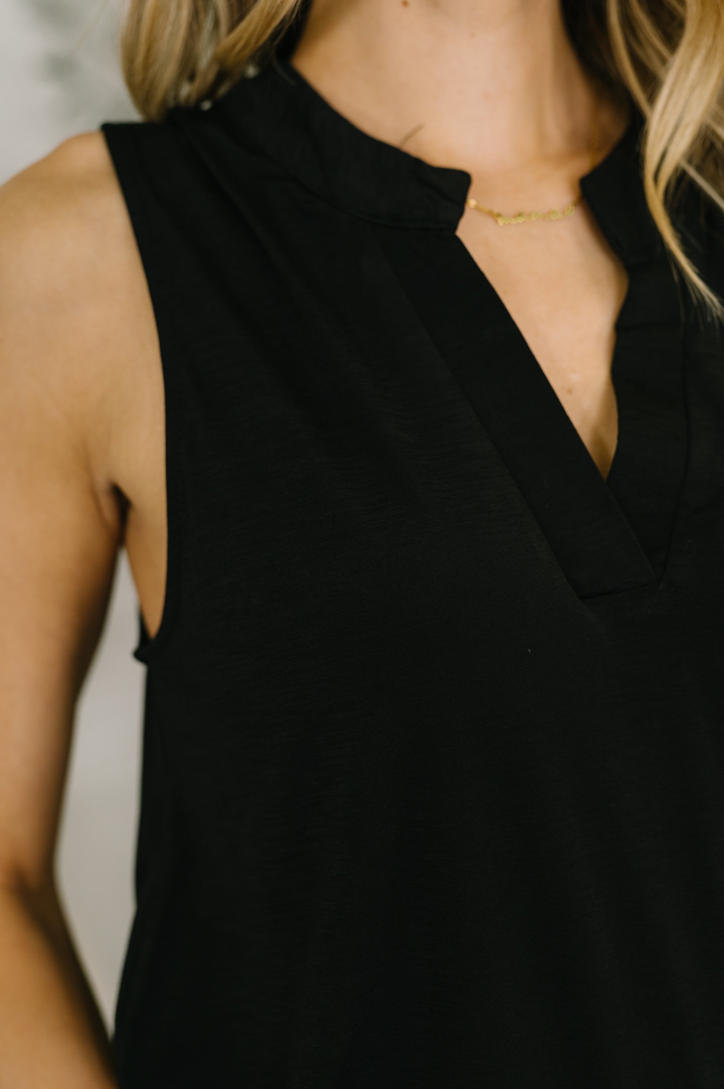 Lizzy Tank Top in Black-Womens-Stay Foxy Boutique, Florissant, Missouri