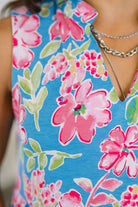 Lizzy Three Tier Tank Dress in Falling Floral-Womens-Stay Foxy Boutique, Florissant, Missouri