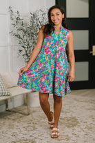 Lizzy Three Tier Tank Dress in Large Ditsy Floral-Womens-Stay Foxy Boutique, Florissant, Missouri