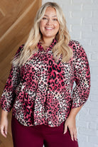 Lizzy Top in Mauve and Taupe Animal Print-Blouses-Stay Foxy Boutique, Florissant, Missouri