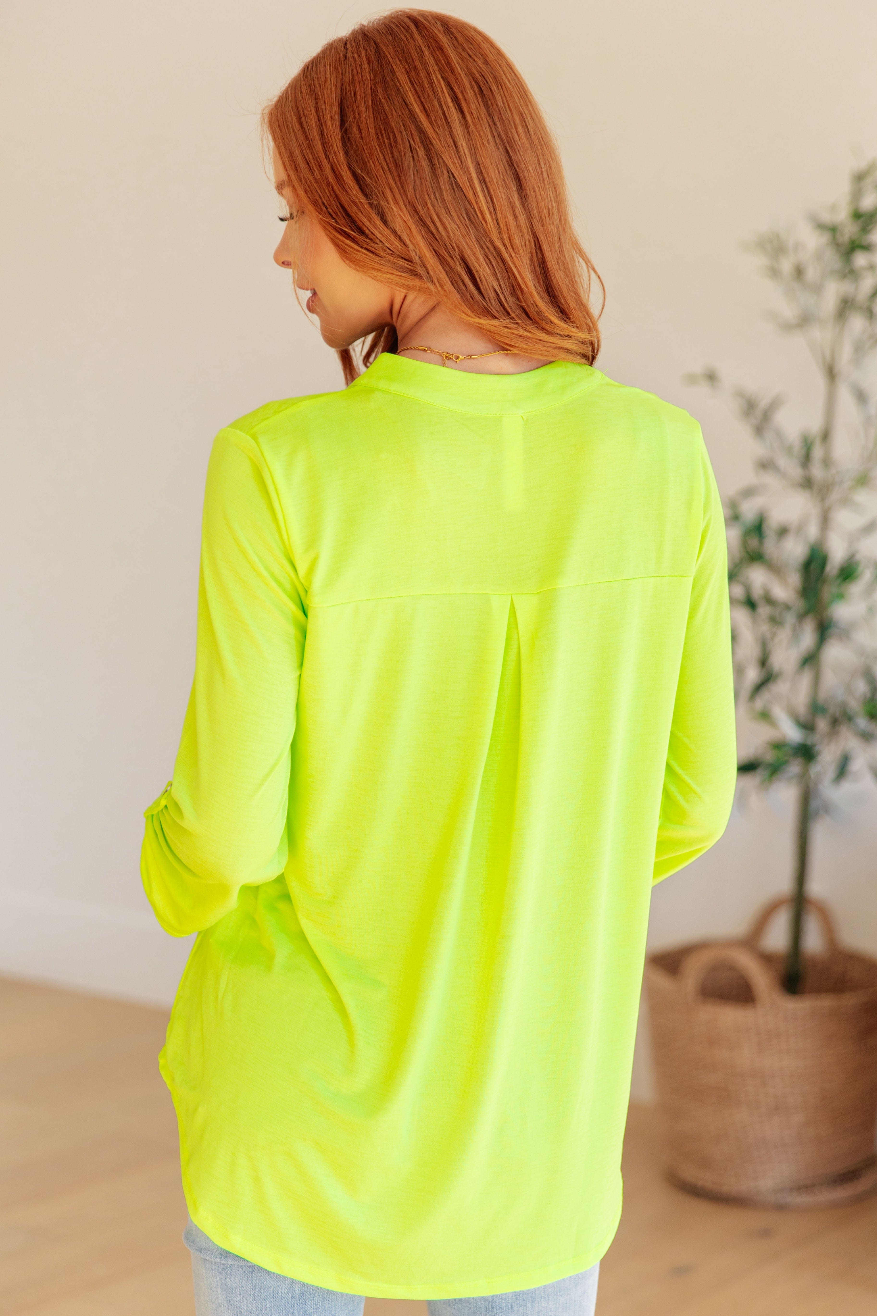 Lizzy Top in Neon Green-Womens-Stay Foxy Boutique, Florissant, Missouri