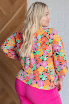 Lizzy Top in Pink and Yellow Multi Floral-Blouses-Stay Foxy Boutique, Florissant, Missouri