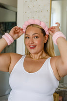 Lost in the Moment Headband and Wristband Set in Pink-Accessories-Stay Foxy Boutique, Florissant, Missouri