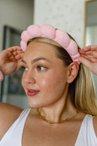 Lost in the Moment Headband and Wristband Set in Pink-Accessories-Stay Foxy Boutique, Florissant, Missouri