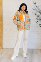 Love It Don't Leave It Floral Fleece Jacket-Layers-Stay Foxy Boutique, Florissant, Missouri