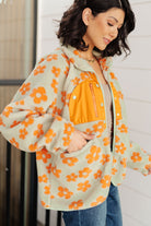 Love It Don't Leave It Floral Fleece Jacket-Layers-Stay Foxy Boutique, Florissant, Missouri