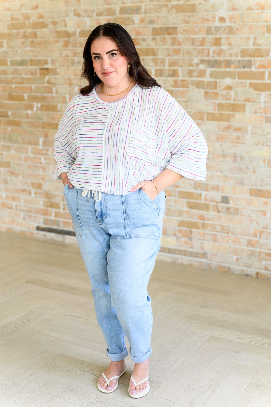 Love The Passion Drop Shoulder Top-Tops-Stay Foxy Boutique, Florissant, Missouri