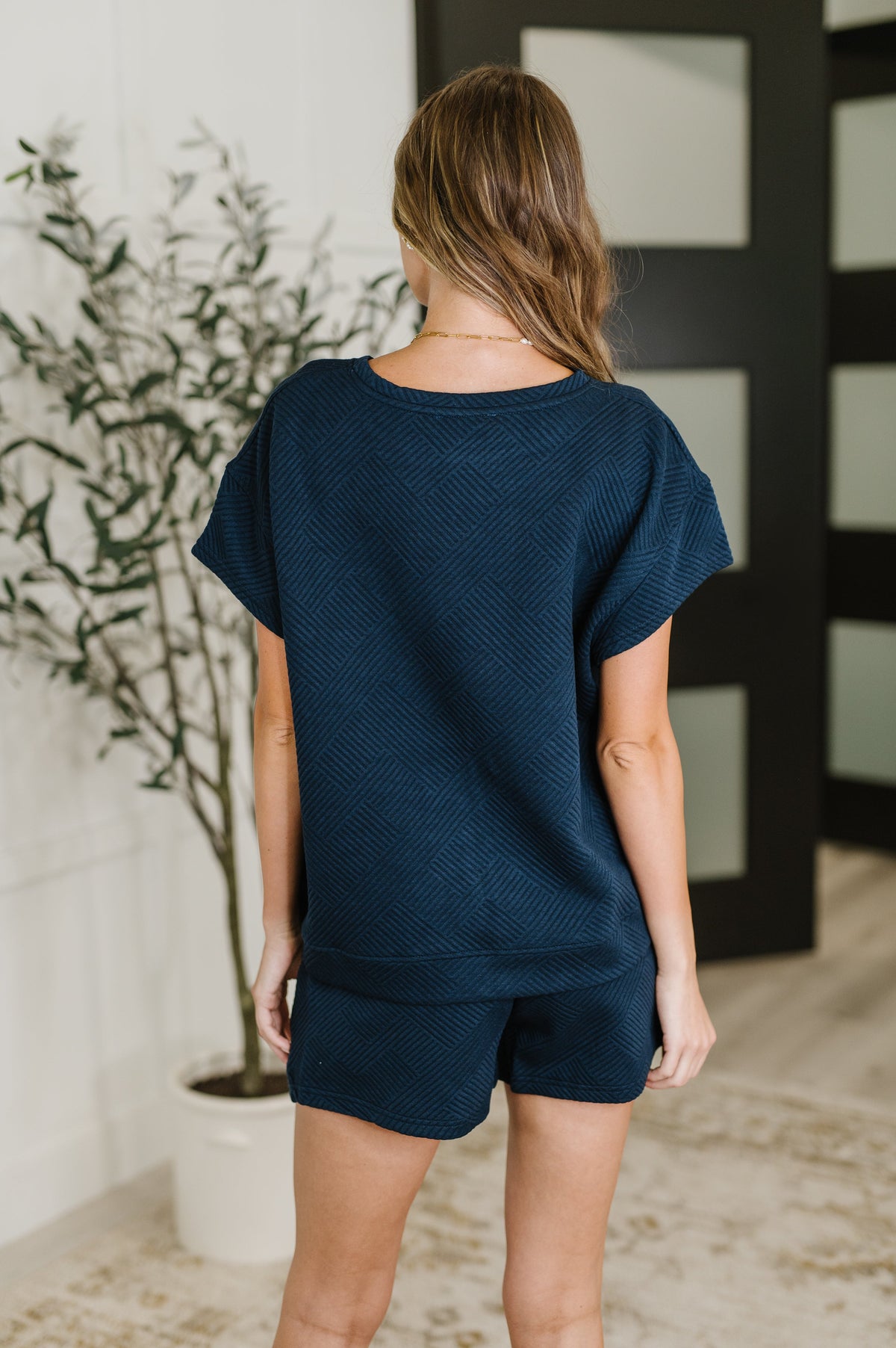 Love on the Loose Quilted Top in Navy-Womens-Stay Foxy Boutique, Florissant, Missouri