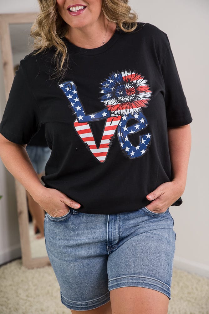 American Love Tee-BT Graphic Tee-Stay Foxy Boutique, Florissant, Missouri