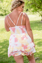 Cotton Candy Tie Dye Romper-White Birch-Stay Foxy Boutique, Florissant, Missouri