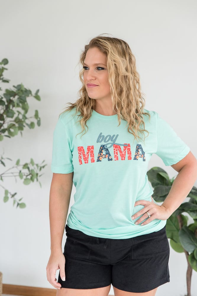 Boy Mama Graphic Tee-BT Graphic Tee-Stay Foxy Boutique, Florissant, Missouri