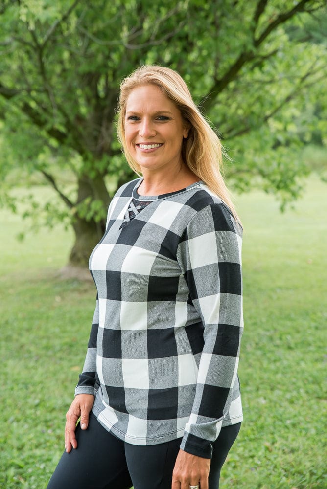 Checkmate Top in White-Your Fashion Wholesale-Stay Foxy Boutique, Florissant, Missouri