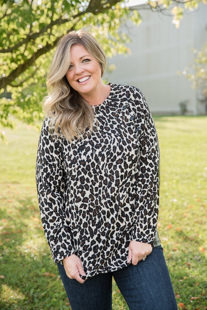 Southern Nights Top in Leopard-YFW-Stay Foxy Boutique, Florissant, Missouri