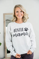 Rescue Mama Crewneck-BT Graphic Tee-Stay Foxy Boutique, Florissant, Missouri