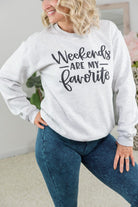 Weekends Are My Favorite Crewneck-BT Graphic Tee-Stay Foxy Boutique, Florissant, Missouri