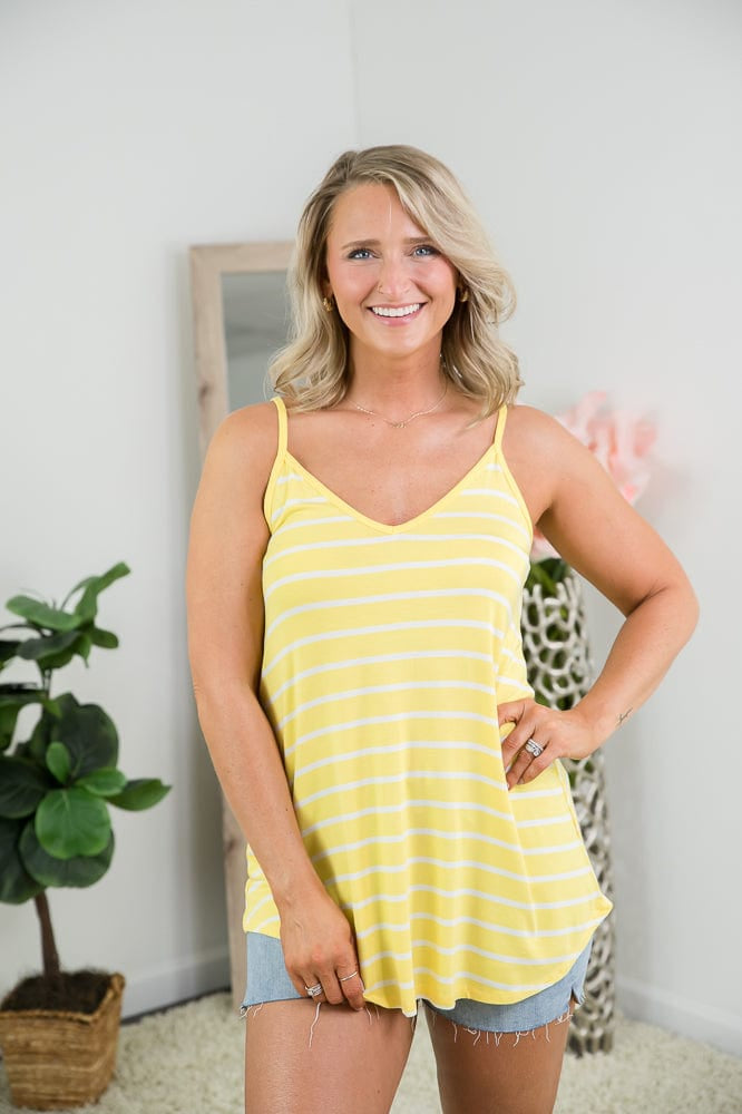My Everything Reversible Tank in Yellow-Zenana-Stay Foxy Boutique, Florissant, Missouri