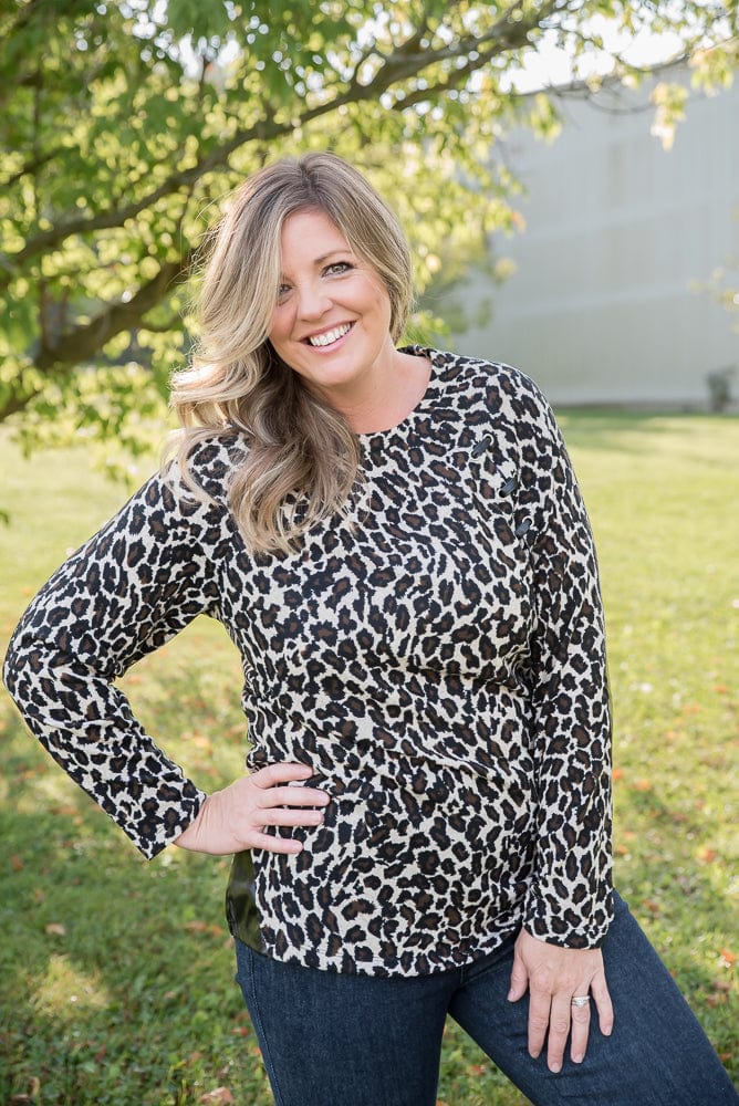 Southern Nights Top in Leopard-YFW-Stay Foxy Boutique, Florissant, Missouri