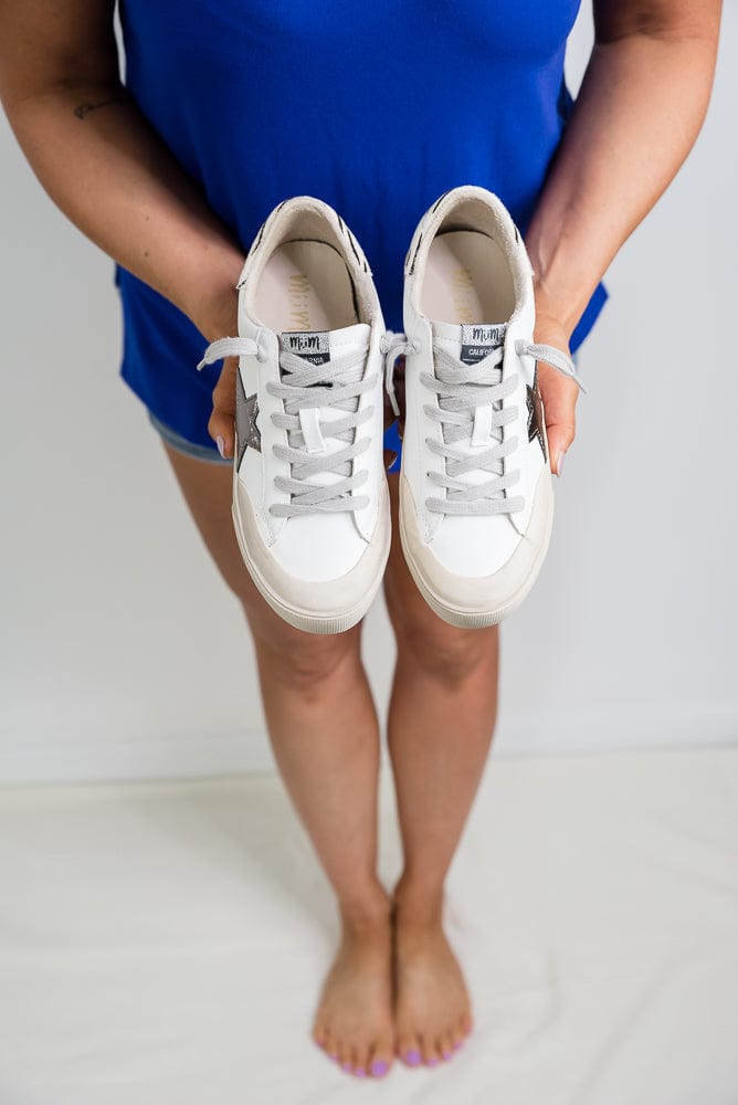 Sadie Sneakers in White-Miracle Miles-Stay Foxy Boutique, Florissant, Missouri