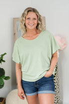 State of Mind Top in Sage-Andre by Unit-Stay Foxy Boutique, Florissant, Missouri