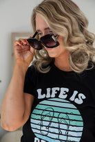 The Megan Sunglasses in Black-Julia Rose-Stay Foxy Boutique, Florissant, Missouri