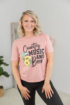 Country Music & Beer Tee-BT Graphic Tee-Stay Foxy Boutique, Florissant, Missouri