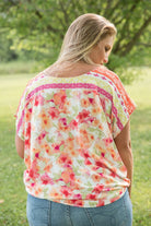 Bright Eyed Floral Top-White Birch-Stay Foxy Boutique, Florissant, Missouri