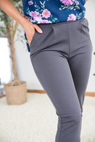 Name of the Game Pants in Charcoal-Heimish-Stay Foxy Boutique, Florissant, Missouri