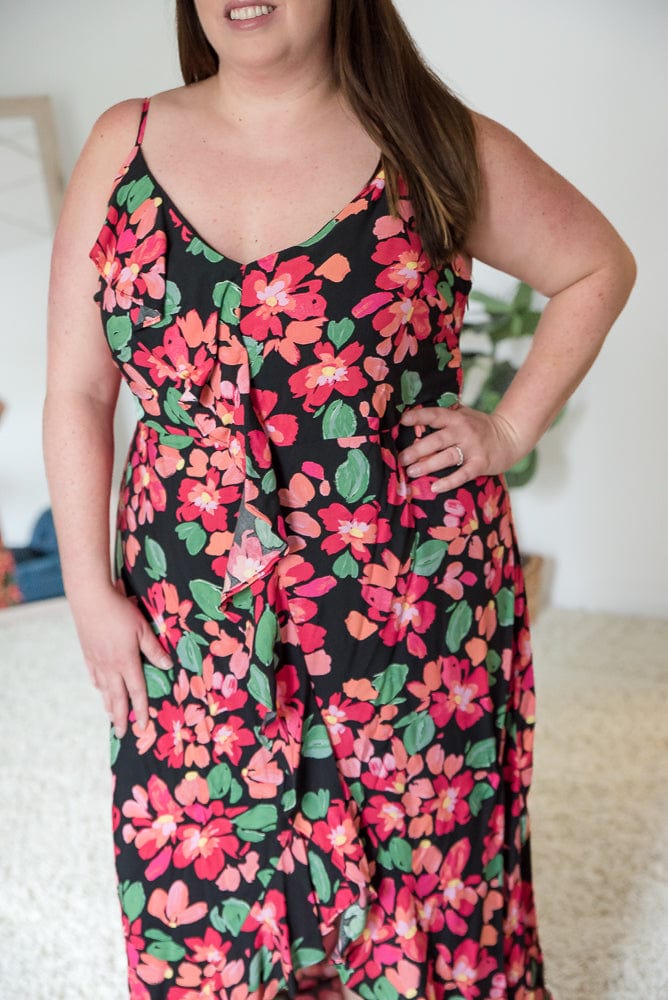 Flourishing in Floral Dress-Andre by Unit-Stay Foxy Boutique, Florissant, Missouri