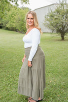 All Around Skirt in Olive-Zenana-Stay Foxy Boutique, Florissant, Missouri