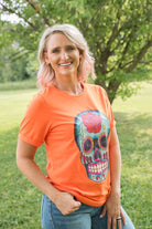 Sugar Skull Tee-YFW-Stay Foxy Boutique, Florissant, Missouri