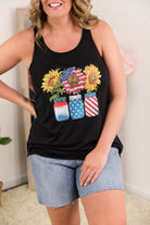 USA Sunflower Tank-BT Graphic Tee-Stay Foxy Boutique, Florissant, Missouri