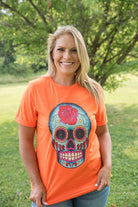 Sugar Skull Tee-YFW-Stay Foxy Boutique, Florissant, Missouri