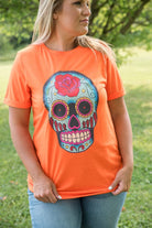 Sugar Skull Tee-YFW-Stay Foxy Boutique, Florissant, Missouri