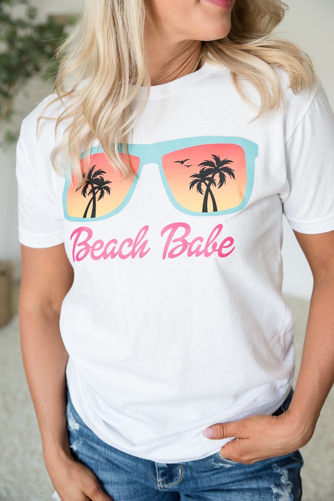 Beach Babe Graphic Tee-BT Graphic Tee-Stay Foxy Boutique, Florissant, Missouri